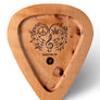 Wooden Guitar Cigarette Pick Tray
