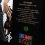 Joe Cocker Frame with Piece of 1969 Woodstock Stage and Original Ticket