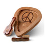 Guitar Shaped Wooden Dugout with Piece of 1969 Woodstock Stage (2" Metal Bat Included)