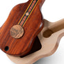 Guitar Shaped Wooden Dugout with Piece of 1969 Woodstock Stage (2" Metal Bat Included)