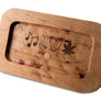 Wooden Cigarette Rolling Trays with Piece of 1969 Woodstock Stage Embedded (Choose From 4 Styles)