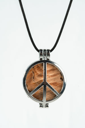 1969 Woodstock Stage Peace Sign Pendant Necklace