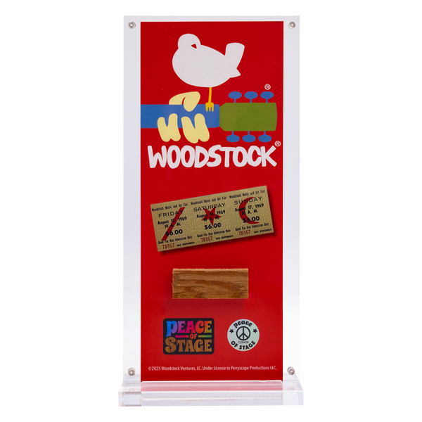 Woodstock Logo Peace of Stage - Acrylic Frame