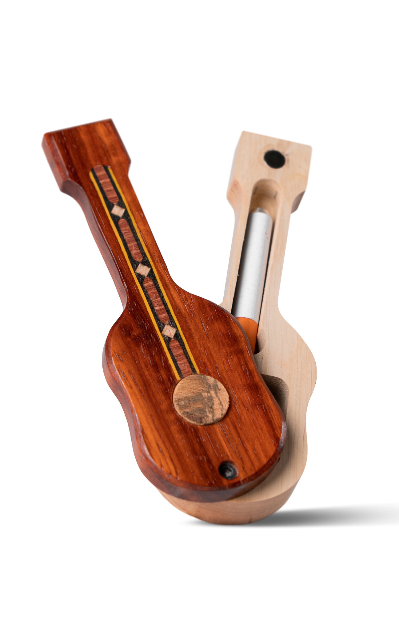 邦楽 TAG #AGout_ HOLLOWGRAM GULLET Peace of Stage Guitar Dugout with Piece of 1969 Woodstock Stage