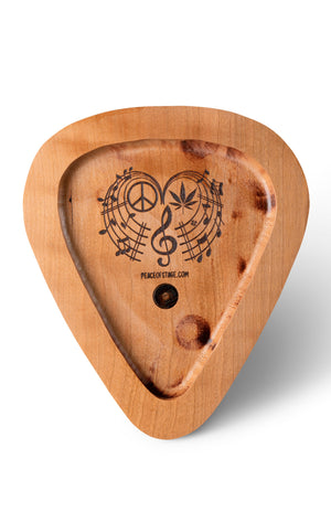 Wooden Guitar Pick Tray