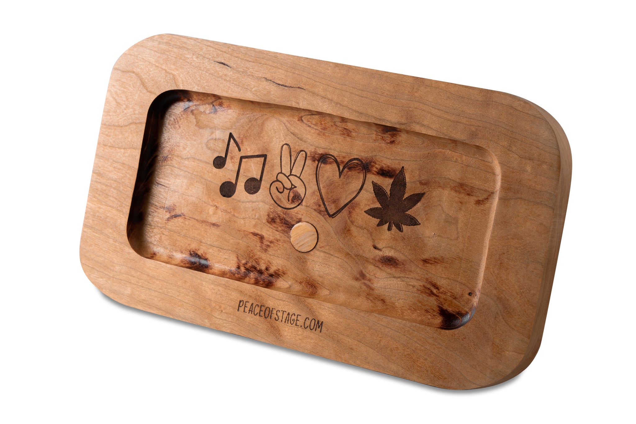 Wooden Rolling Trays with Piece of 1969 Woodstock Stage – Peace Of Stage LLC