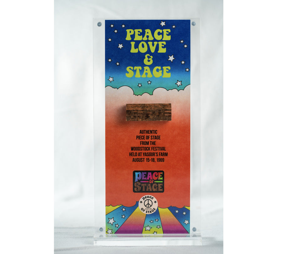 Peace, Love, & Stage Acrylic Stage Frame