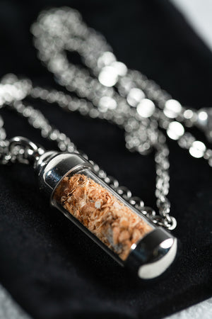 Sterling Silver Mars Dust Necklace | Meteorite Jewelry