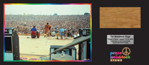 Henry Diltz - Peace of Stage Collectibles #1 - Collectibles #1 - Peace Of Stage - Peace Of Woodstock Stage