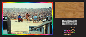 Henry Diltz - Peace of Stage Collectibles #1 - Collectibles #1 - Peace Of Stage - Peace Of Woodstock Stage