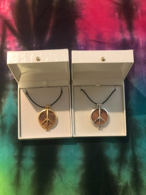 Sterling Silver and Gold Plated Peace Pendants - The Stage - Peace Of Stage LLC - Peace Of Woodstock Stage