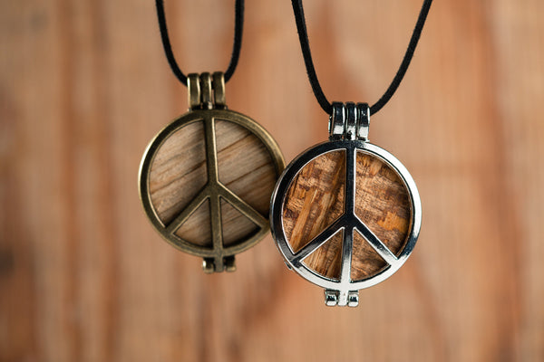 Buy Peace Symbol Necklace - Peace Sign Pendant Rasta Hippie Hemp Hawaiian  Online at desertcartINDIA