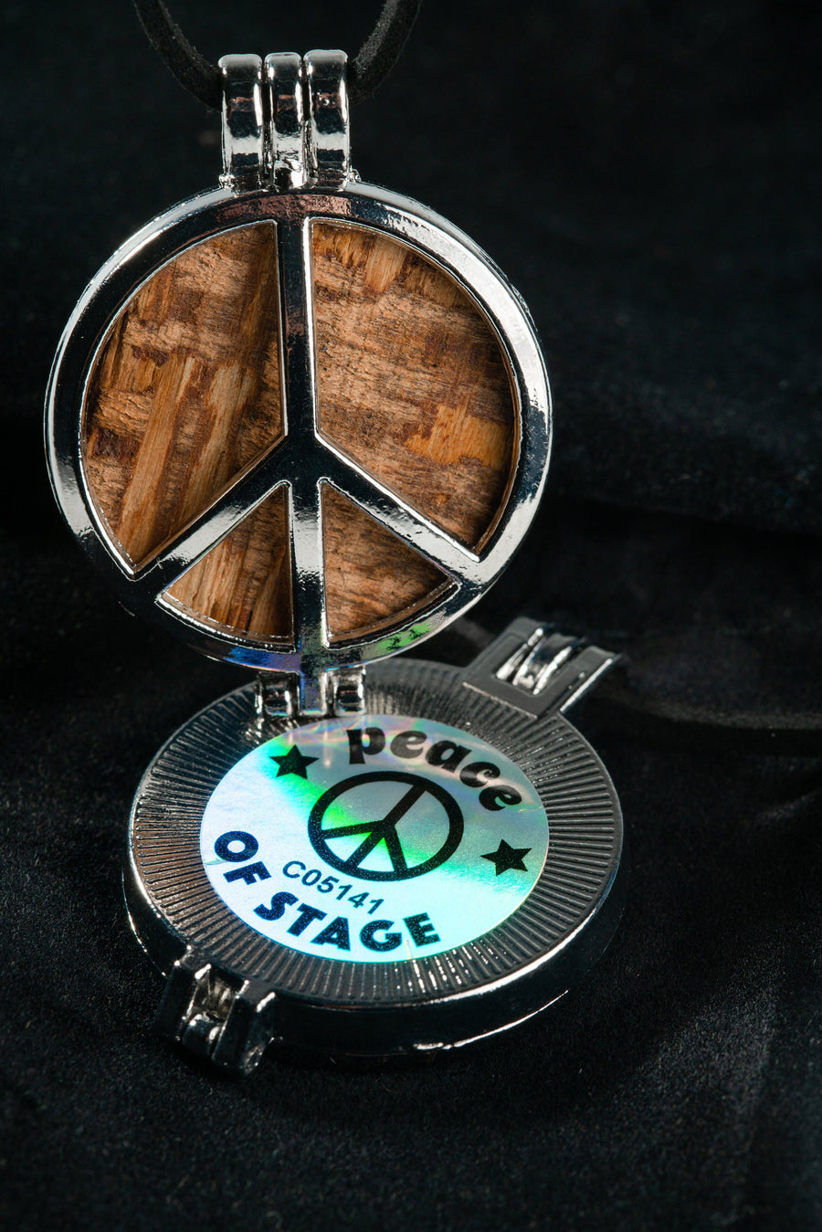 1969 Woodstock Stage Peace Sign Pendant Necklace