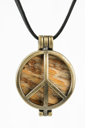 1969 Woodstock Stage Peace Sign Pendant Necklace