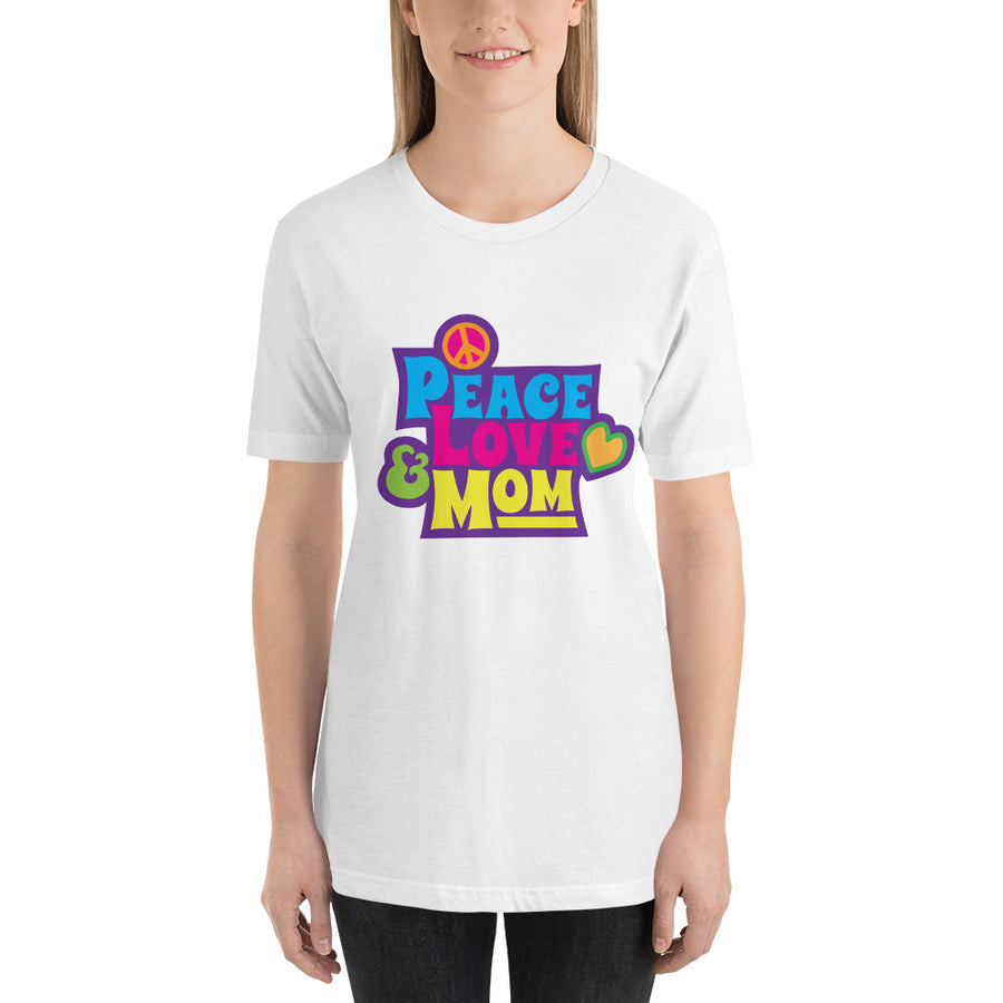 Peace, Love, & Mom Tee - Peace Tees - Peace Of Stage LLC - Peace Of Woodstock Stage