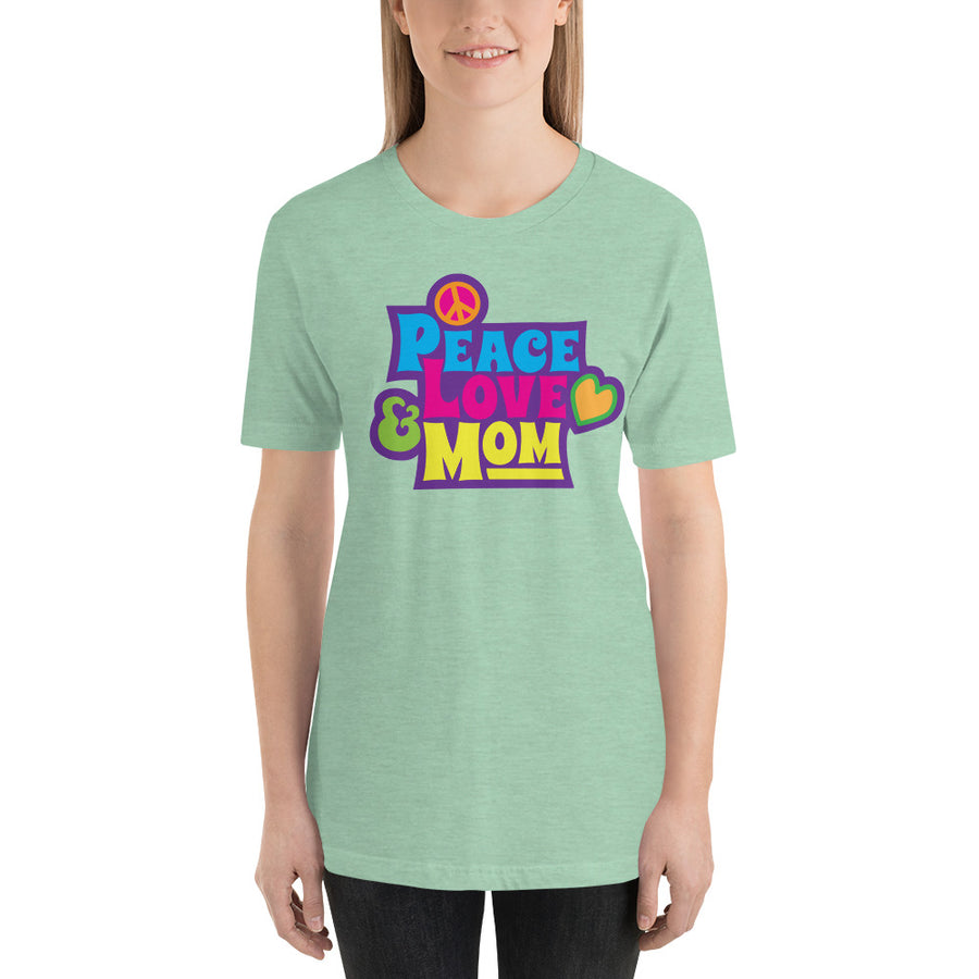 Peace, Love, & Mom Tee - Peace Tees - Peace Of Stage LLC - Peace Of Woodstock Stage