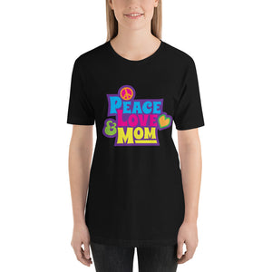 Peace, Love, & Mom Tee - Peace Tees - Peace Of Stage LLC - Peace Of Woodstock Stage