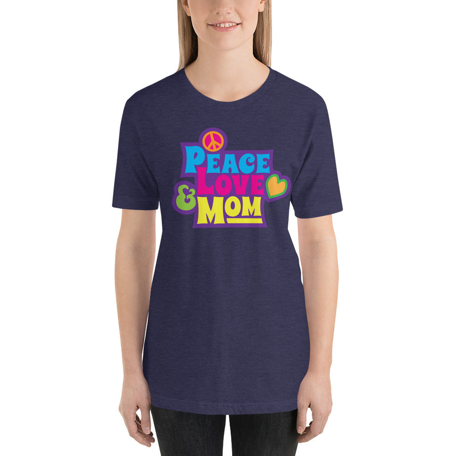 Peace, Love, & Mom Tee - Peace Tees - Peace Of Stage LLC - Peace Of Woodstock Stage