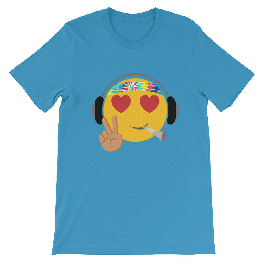 Hippie Emoji Tee - Peace Tees - Peace Of Stage - Peace Of Woodstock Stage